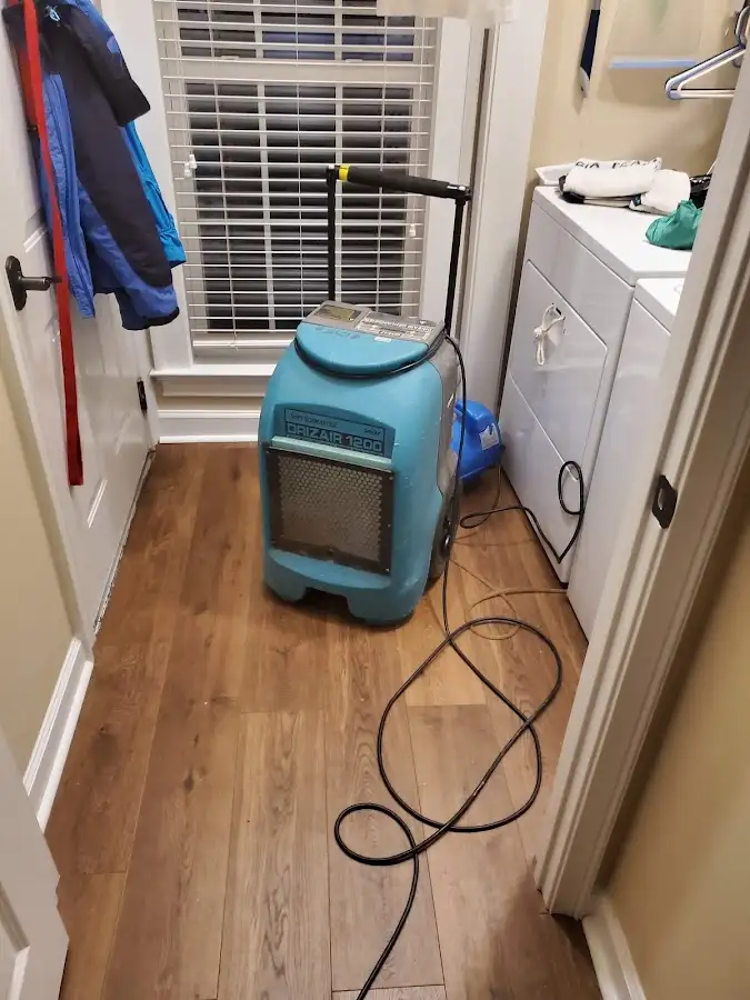 Commercial dehumidifier deployed for Flood Damage Cleanup in Vincennes