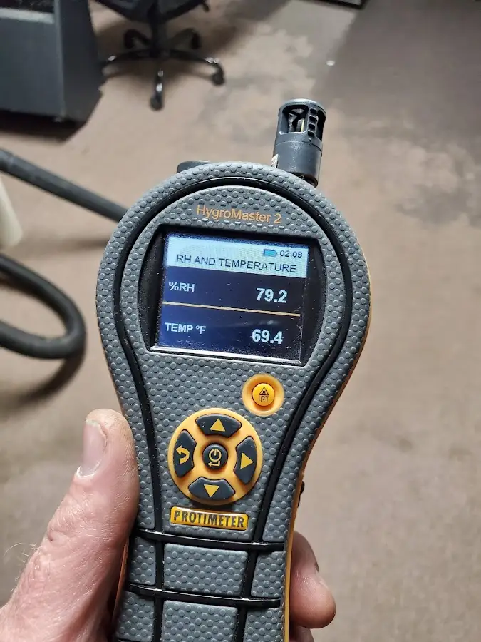Moisture meter humidity assessment for Mold Remediation & Removal in Vincennes