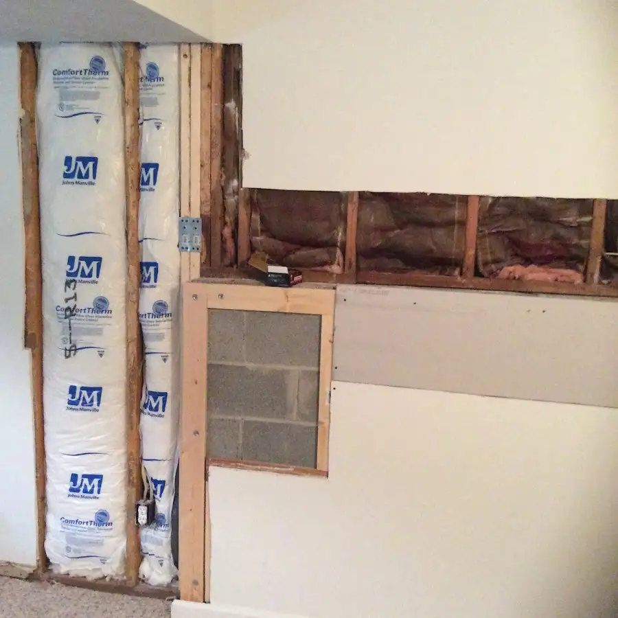 Wall insulation replacement during Contents Cleaning & Restoration in Vincennes